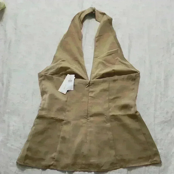 BANANA REPUBLIC PLEATED HALTER TOP - Picture 6 of 9